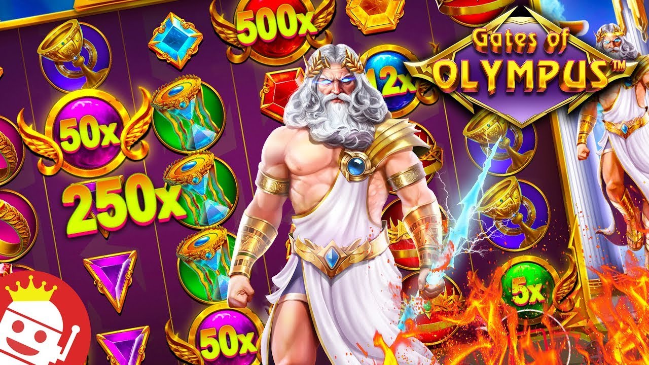 Zeus from the Gates of Olympus slot game